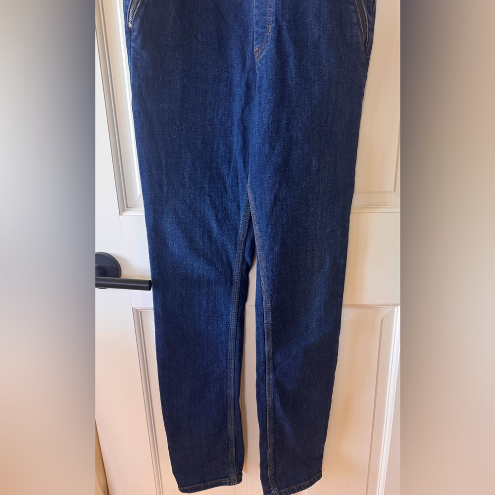 Free People Dark Blue Denim Jumpsuit - Picture 11 of 12